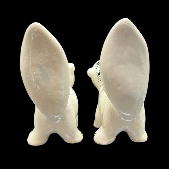 Vintage Salt & Pepper Shakers Skunks Ceramic Anamorphic Animals- READ - Picture 3 of 11